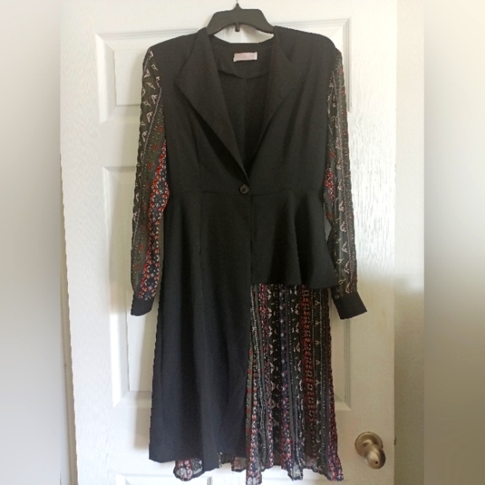 Blazer with half peplum